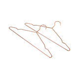 Rose Gold Metal Wire Coat Suit Hangers