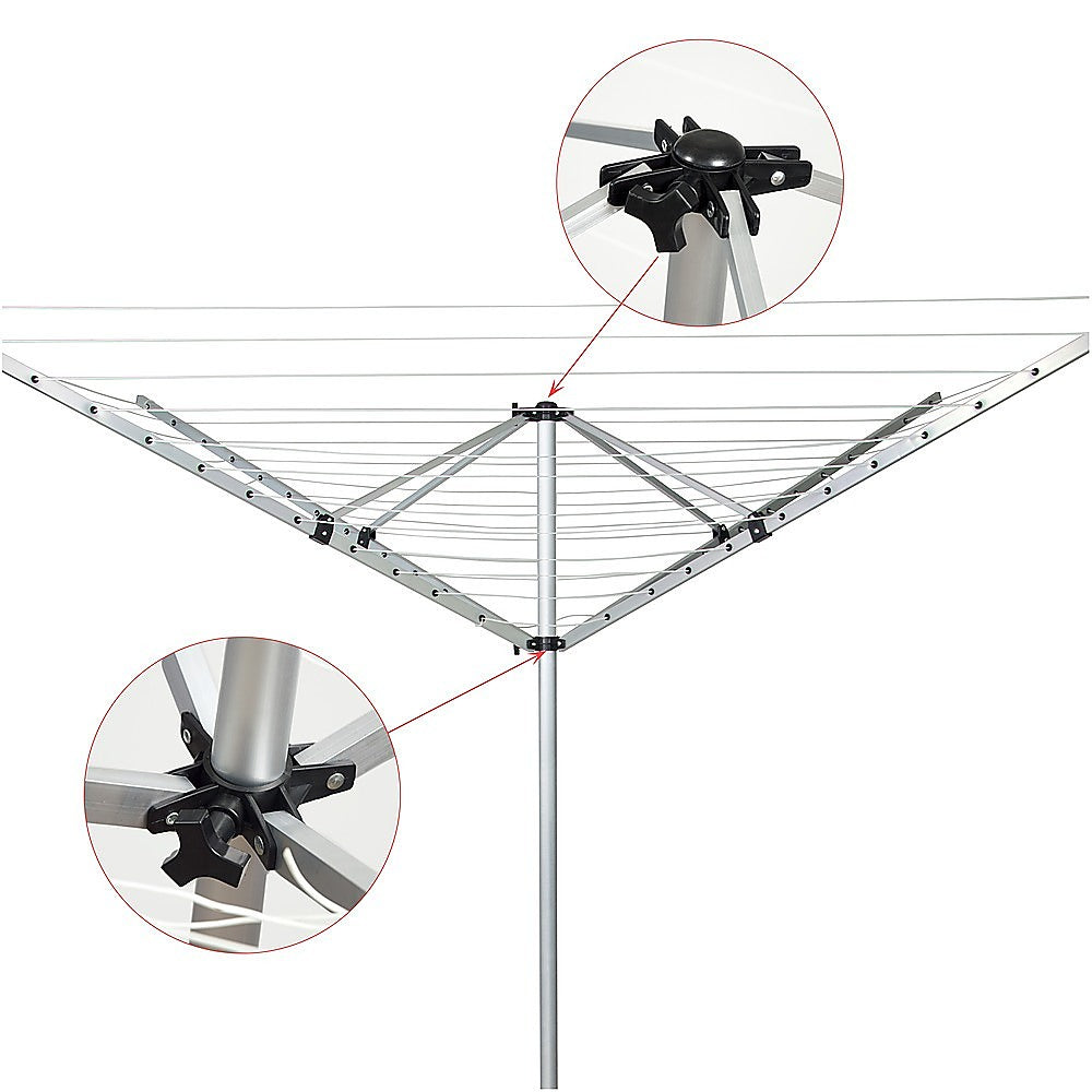 4 Arm 50m Rotary Outdoor Clothes Dryer