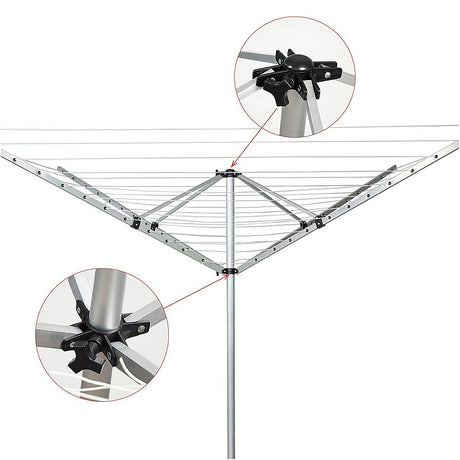 4 Arm 50m Rotary Outdoor Clothes Dryer