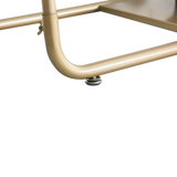 Gold commercial garment display rack, view 3