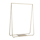 Gold commercial garment display rack, view 5