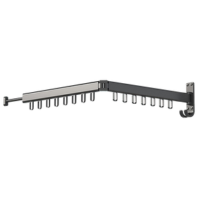 Cecil Plains foldable wall hanging aluminium clothes drying rack on a balcony