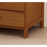 Bamboo Bedside Table Nightstand with 3 Drawers and Open Shelf — Allure Home Collections
