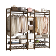Elegant Bamboo Portable Clothes Rack and Hanger