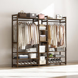Elegant Bamboo Portable Clothes Rack and Hanger