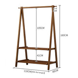 Iznatoraf Bamboo Clothes Rack, Coat and Garment Stand