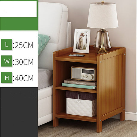 Bamboo Bedside Table Nightstand with Storage — Bedroom and Sofa Side Stand — Allure Home Collections