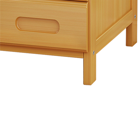 Bamboo Bedside Table Nightstand with 3 Drawers and Waterproof Surface — Allure Home Collections