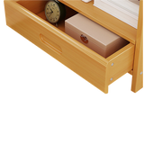Bamboo Bedside Table Nightstand with 3 Drawers and Waterproof Surface — Allure Home Collections