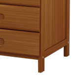 Bamboo Bedside Table Nightstand with 3 Drawers and Waterproof Surface — Allure Home Collections