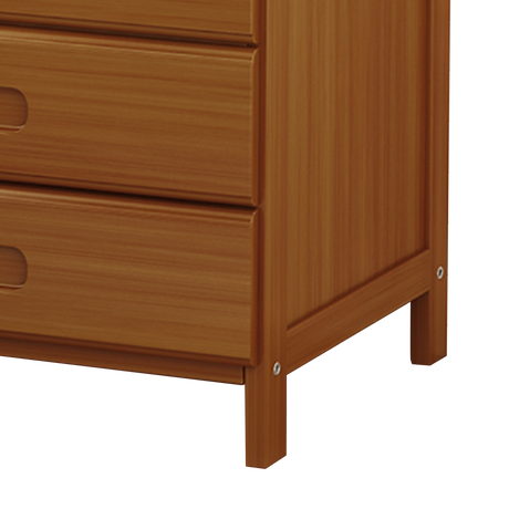 Bamboo Bedside Table Nightstand with 3 Drawers and Waterproof Surface — Allure Home Collections