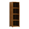 Bamboo Adjustable Bookcase, 4 Shelf Natural