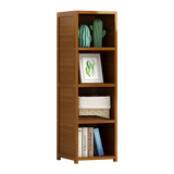 Bamboo Adjustable Bookcase, 4 Shelf Natural