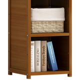 Randy and Travis Bamboo Adjustable Shelf Bookcase — 5 Tiers, Natural — Allure Home Collections
