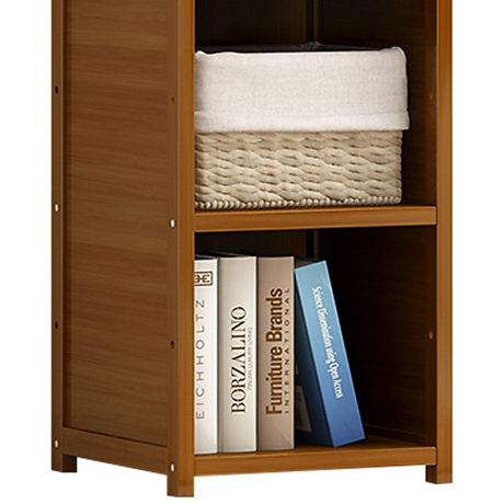 Randy and Travis Bamboo Adjustable Shelf Bookcase — 5 Tiers, Natural — Allure Home Collections