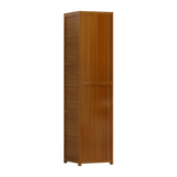 Bamboo Adjustable Shelf Bookcase Display Rack