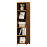 Bamboo Adjustable Shelf Bookcase Display Rack