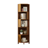 Thebarton 5 Tier Corner Bookshelf, Natural