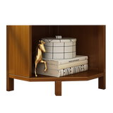 Industrial 5-Shelf Corner Bookcase