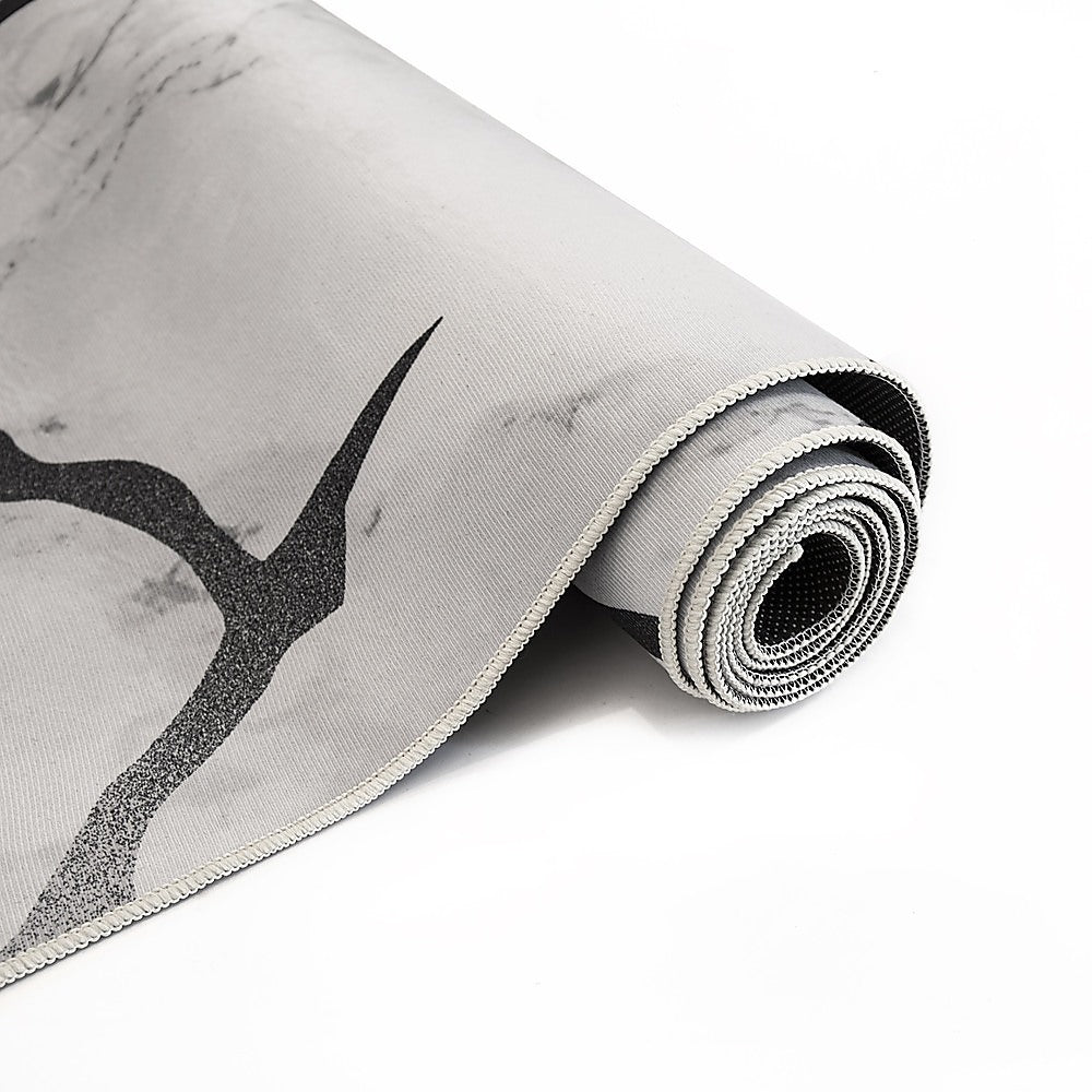 Marble polypropylene floor rug grey 200x300cm