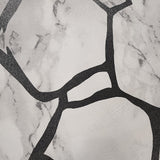 Marble polypropylene floor rug grey 200x300cm