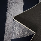 Chevron stripe polypropylene floor rug blue 200x300cm