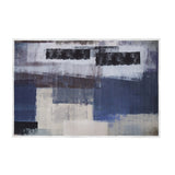 Abstract polypropylene floor rug blue 200x300cm