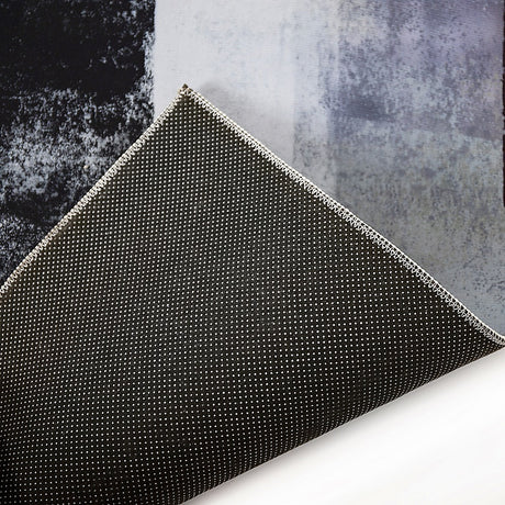 Abstract polypropylene floor rug blue 200x300cm