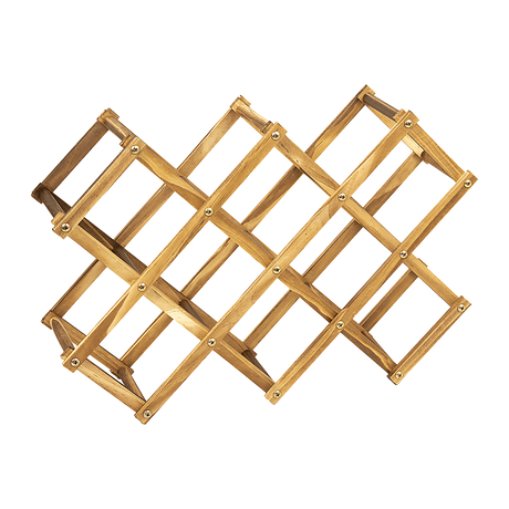 Wooden Wine Rack Freestanding 10 Bottle Countertop Pine view 8