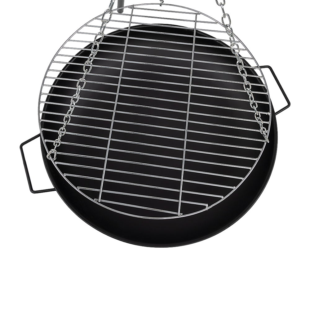Tripod Cast Iron & Steel Fire Pit BBQ