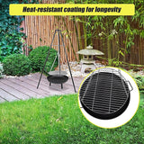 Tripod Cast Iron & Steel Fire Pit BBQ