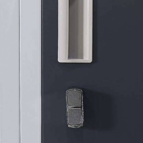 12-Door Steel Storage Locker, Grey with Charcoal Doors - image 10