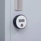 12-Door Steel Storage Locker with 4-Digit Combination Lock, Grey