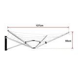 Wall-Mounted 5 Arm Folding Clothes Airer