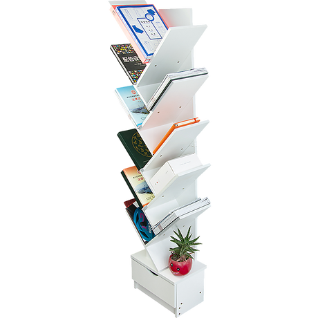 Tree Bookshelf Bookcase - 12-Tier Display Unit