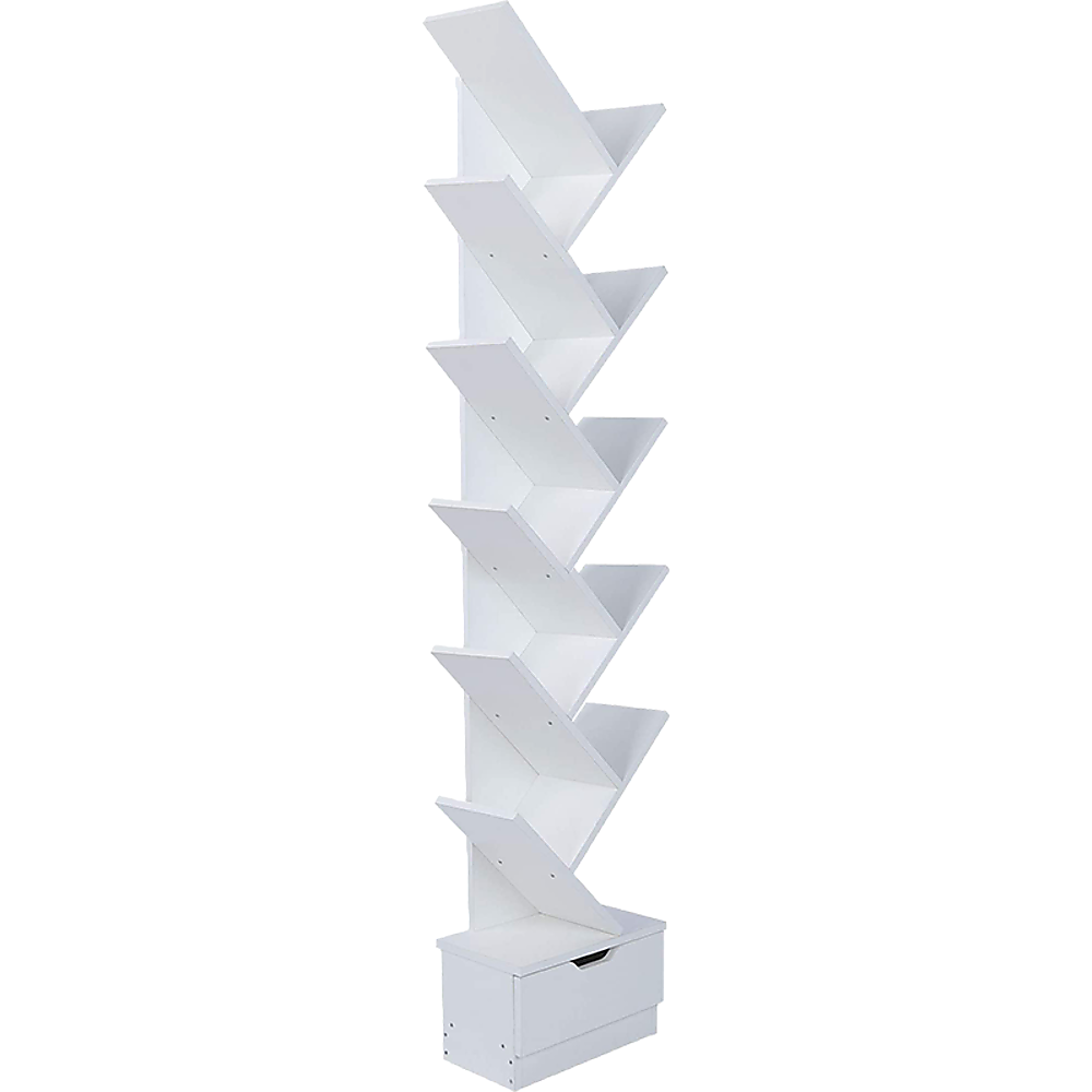 Tree Bookshelf Bookcase - 12-Tier Display Unit