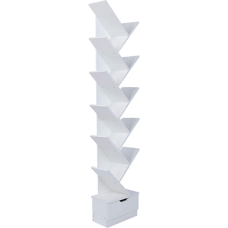 Tree Bookshelf Bookcase - 12-Tier Display Unit