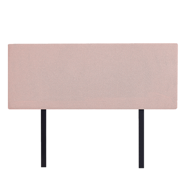 Linen Fabric Double Bed Deluxe Headboard Bedhead - Pale Pink