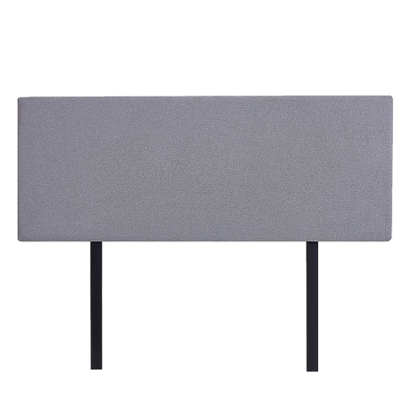 Linen Fabric Double Bed Deluxe Headboard Bedhead - Slate Ash