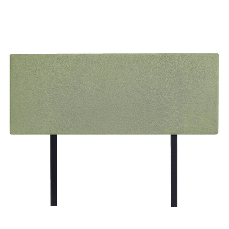 Linen Fabric Double Bed Deluxe Headboard Bedhead - Olive Green