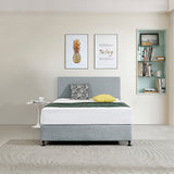 Anglers Reach Panel Bed Head, Stone Grey Double image 2