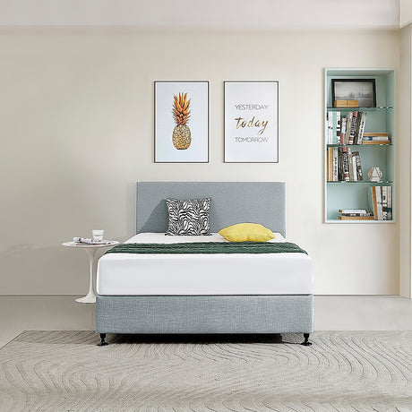 Anglers Reach Panel Bed Head, Stone Grey Double image 2