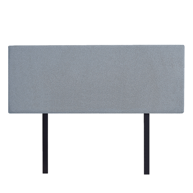 Linen Fabric Double Bed Deluxe Headboard Bedhead - Berlin Blue