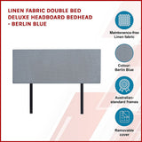 Anglers Reach Panel Bed Head, Berlin Blue Double image 4