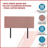 Anglers Reach Panel Bed Head, Pearl Copper Brown Queen image 4