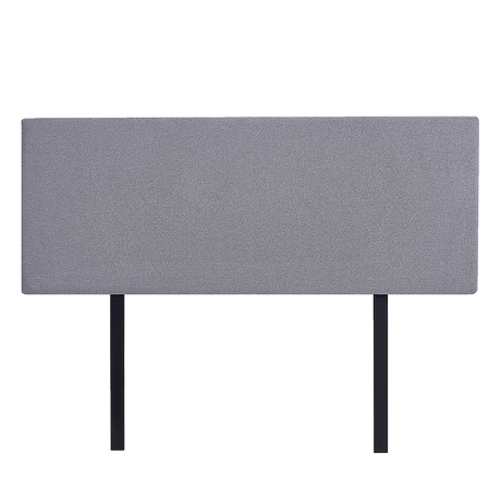 Linen Fabric Queen Bed Deluxe Headboard Bedhead - Slate Ash