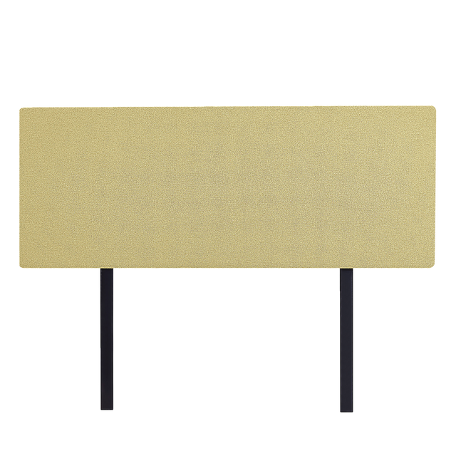 Linen Fabric Queen Bed Deluxe Headboard Bedhead - Sulfur Yellow