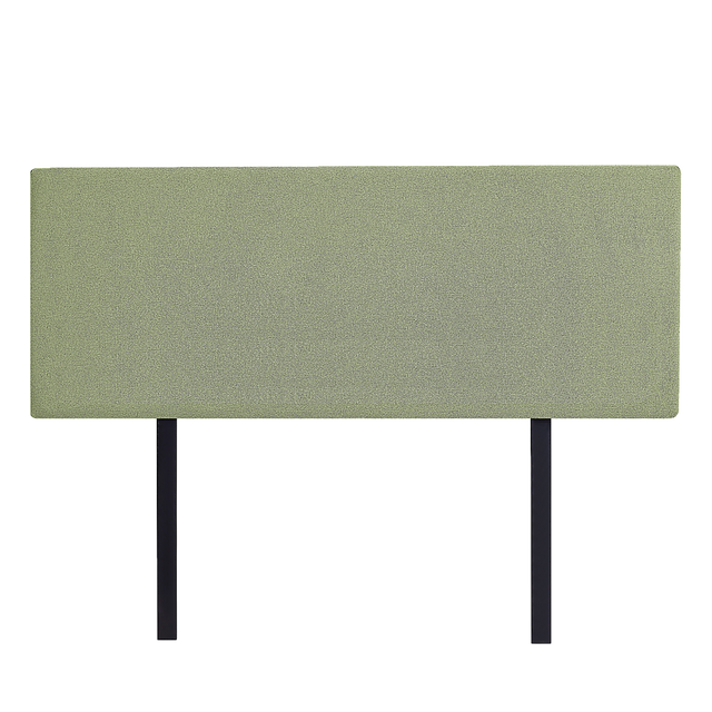 Linen Fabric Queen Bed Deluxe Headboard Bedhead - Olive Green
