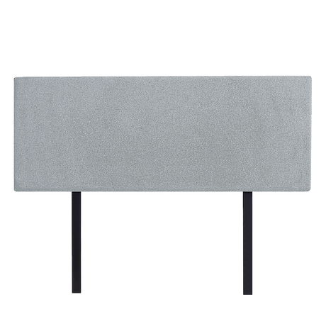 Linen Fabric Queen Bed Deluxe Headboard Bedhead - Stone Grey