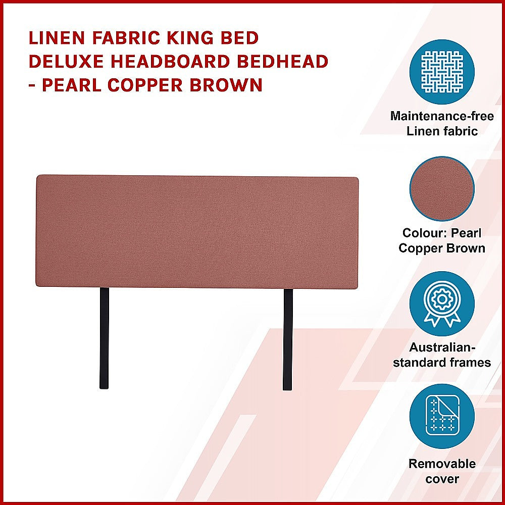 Anglers Reach Panel Bed Head, Pearl Copper Brown King